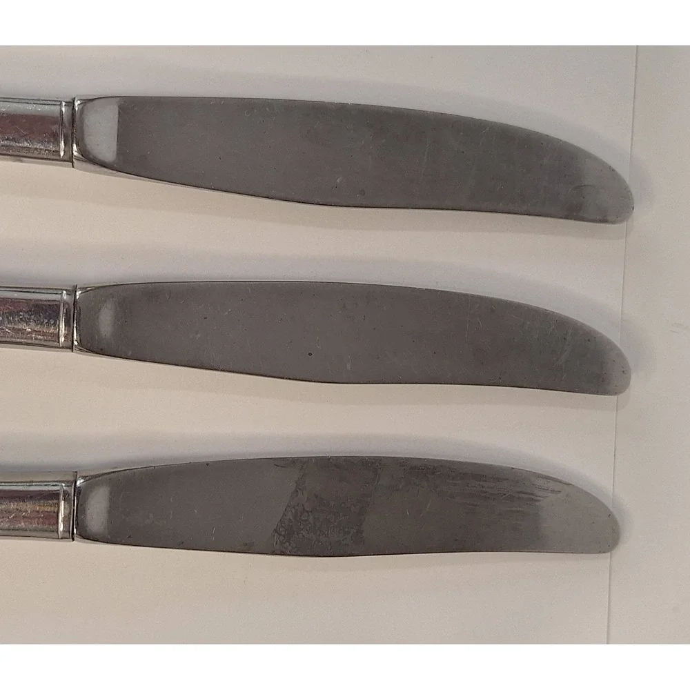 Lot Of‎ 3 Oneida Debonair Dinner Knifes Flatware Silverware